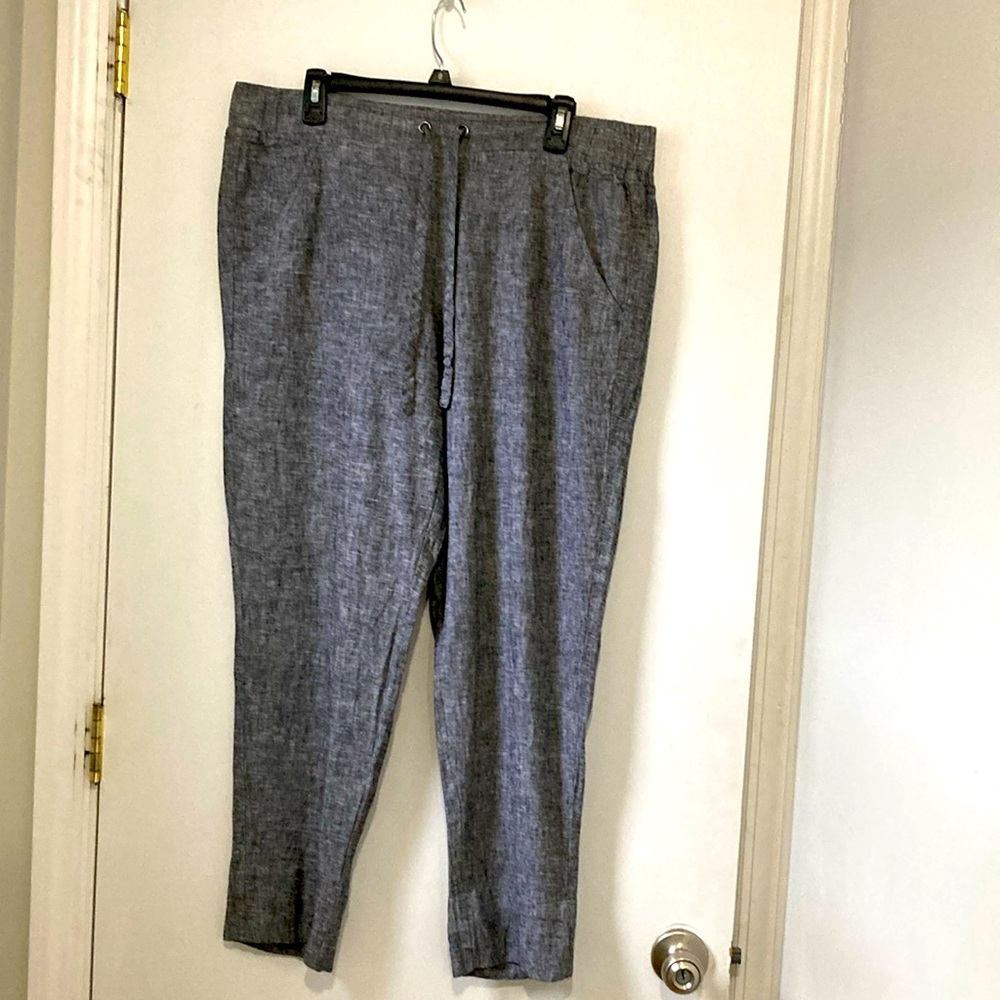VAN HEUSEN LINEN BLEND ankle and cropped length pants